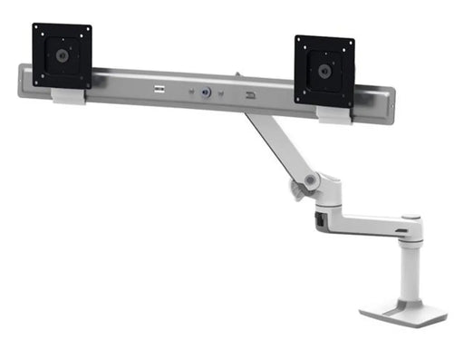 Ergotron 25" LX Dual/Multi LCD Direct Arm Desk Mount White - 45-489-216