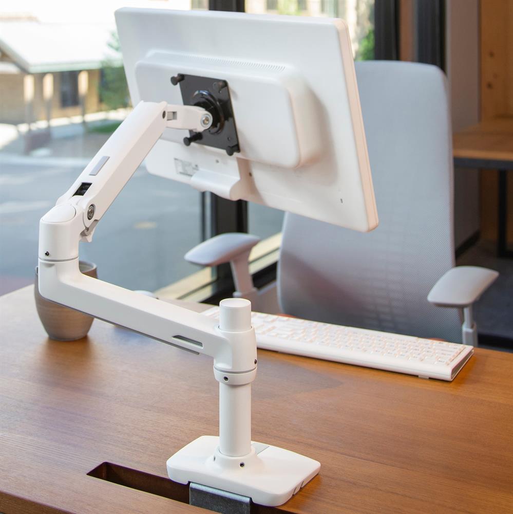 Ergotron Up to 34" LX Desk Mount LCD Monitor Arm White | 45-490-216 Monitor Arm Desk Mount Ergotron