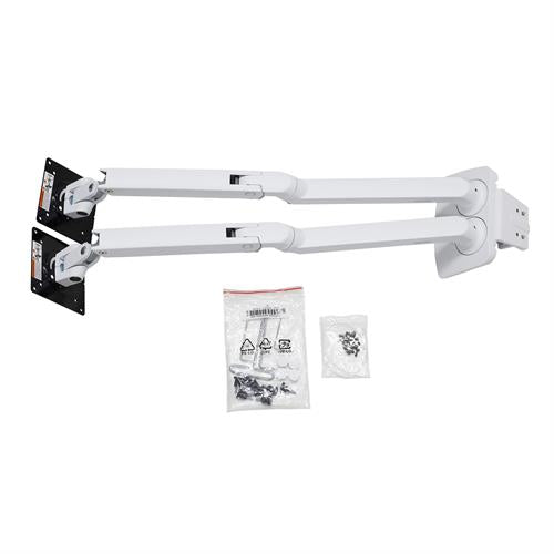 Ergotron 24" MXV Desk Dual Monitor Arm | 45-496-216 Monitor Arm Desk Mount Ergotron