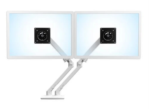 Ergotron MXV Desk Dual Monitor Arm - For Up To 24" Screens - (White) | 45-496-216