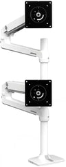 Ergotron Up to 40" LX Dual/Multi LCD Stacking Arm Tall Pole Desk Mount | 45-509-216