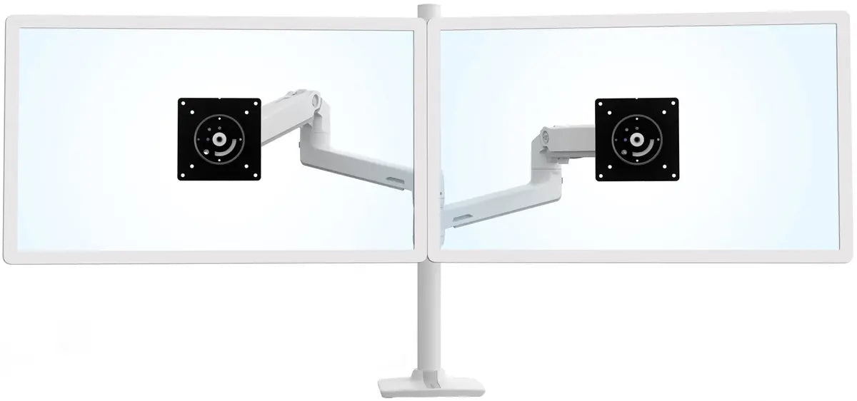 Ergotron Up to 40" LX Dual/Multi LCD Stacking Arm Tall Pole Desk Mount | 45-509-216 Monitor Arm Desk Mount Ergotron