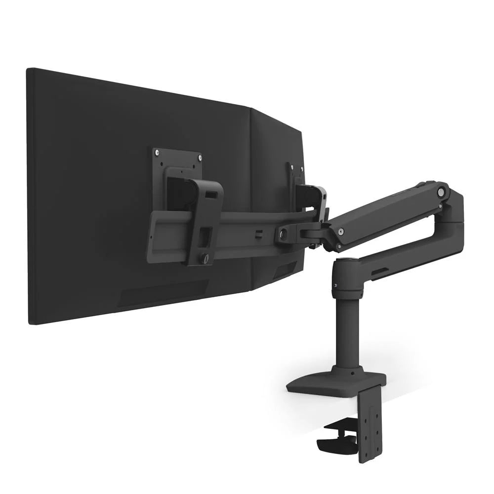 Ergotron 40" LX Dual LCD Stacking Arm Tall Pole Desk Mount | 45-509-224 Monitor Arm Desk Mount Ergotron