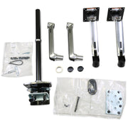 Ergotron LX Dual Stacking Arm, Tall Pole - For Up To 40" Screens - (Polished Aluminum) | 45-549-026 Monitor Arm Desk Mount Ergotron