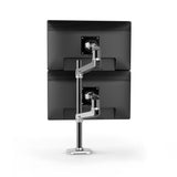 Ergotron LX Dual Stacking Arm, Tall Pole - For Up To 40" Screens - (Polished Aluminum) | 45-549-026