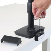 Ergotron LX Dual Direct Arm (Matte Black) With Low-Profile Top-Mount Clamp | 45-609-224 Monitor Arm Desk Mount Ergotron