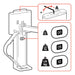 Ergotron TRACE Monitor Mount / Stand 96.5 cm (38") White Desk - 45-630-216