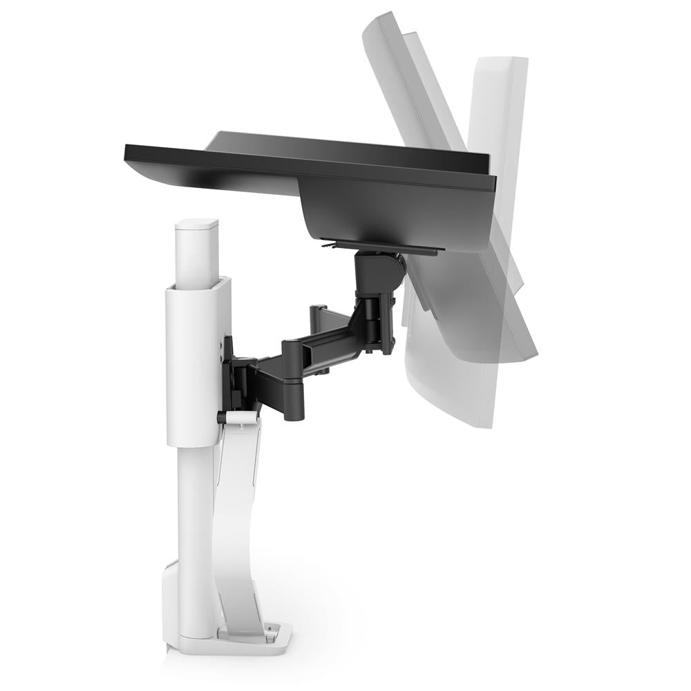 Ergotron TRACE™ Up to 38" Monitor Desk Mount / Stand White | 45-630-216 Monitor Arm Desk Mount Ergotron