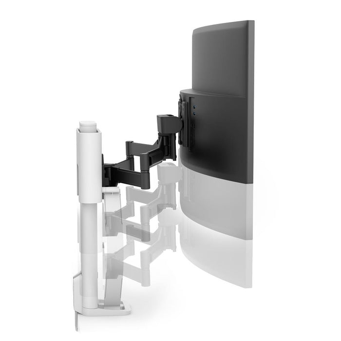 Ergotron TRACE™ Up to 38" Monitor Desk Mount / Stand White | 45-630-216 Monitor Arm Desk Mount Ergotron