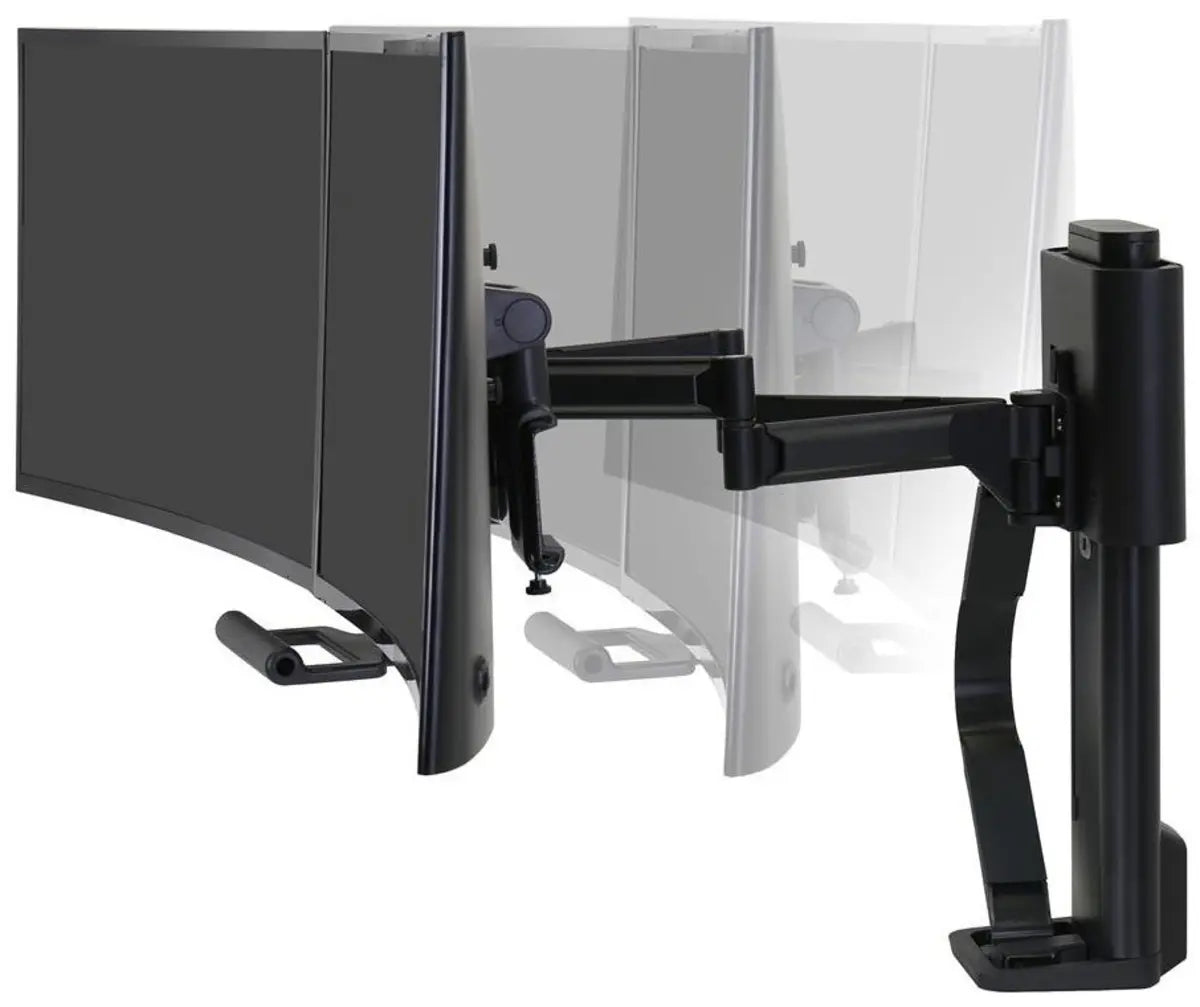 Ergotron TRACE™ Up to 26" Dual Monitor Mount | 45-631-224 Monitor Arm Desk Mount Ergotron