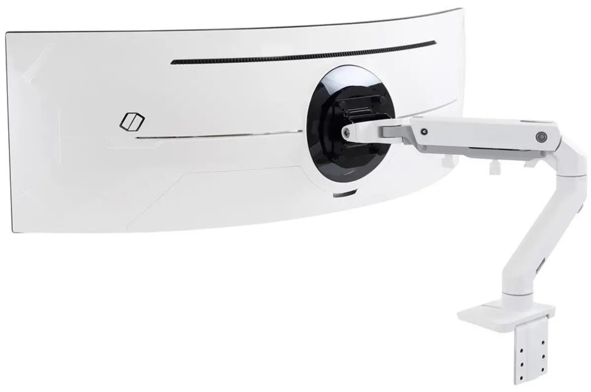 Ergotron 49" Ultra-Wide Curved HX Desk Monitor Arm With HD Pivot | 45-647-216 Monitor Arm Desk Mount Ergotron