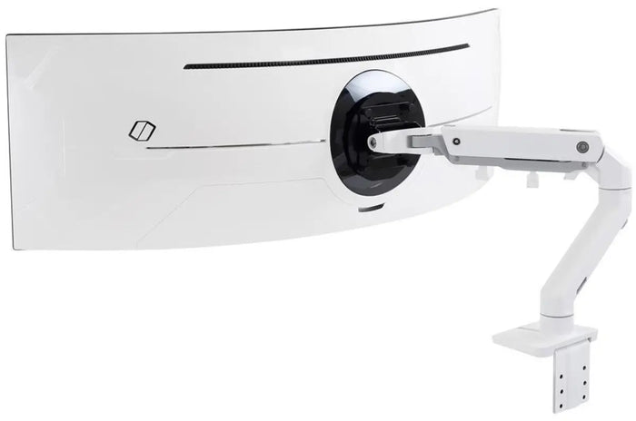 Ergotron 49" Ultra-Wide Curved HX Desk Monitor Arm With HD Pivot | 45-647-216 Monitor Arm Desk Mount Ergotron