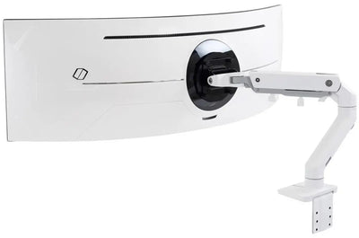 Ergotron 49" Ultra-Wide Curved HX Desk Monitor Arm With HD Pivot | 45-647-216 Monitor Arm Desk Mount Ergotron