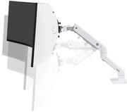Ergotron 49" Ultra-Wide Curved HX Desk Monitor Arm With HD Pivot | 45-647-216 Monitor Arm Desk Mount Ergotron