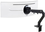 Ergotron Up to 49" Ultra-Wide Curved HX Desk Monitor Arm With HD Pivot | 45-647-224