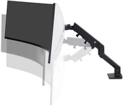 Ergotron Up to 49" Ultra-Wide Curved HX Desk Monitor Arm With HD Pivot | 45-647-224 Monitor Arm Desk Mount Ergotron