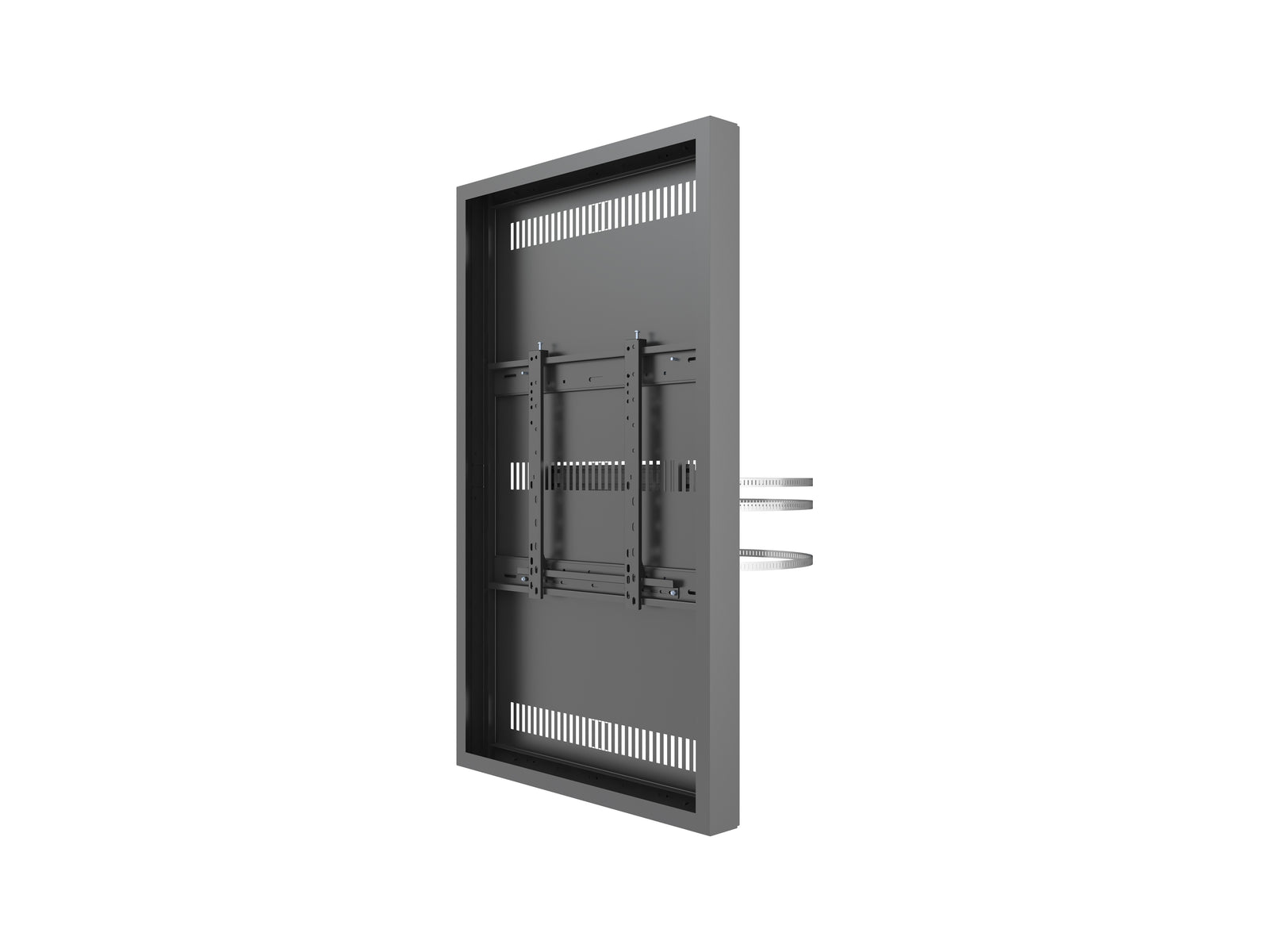 Multibrackets M Pro Series Enclosure 55" Column Medium Black Signage Display Enclosures Multibrackets
