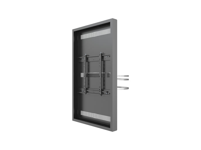 Multibrackets M Pro Series Enclosure 55" Column Medium Black Signage Display Enclosures Multibrackets