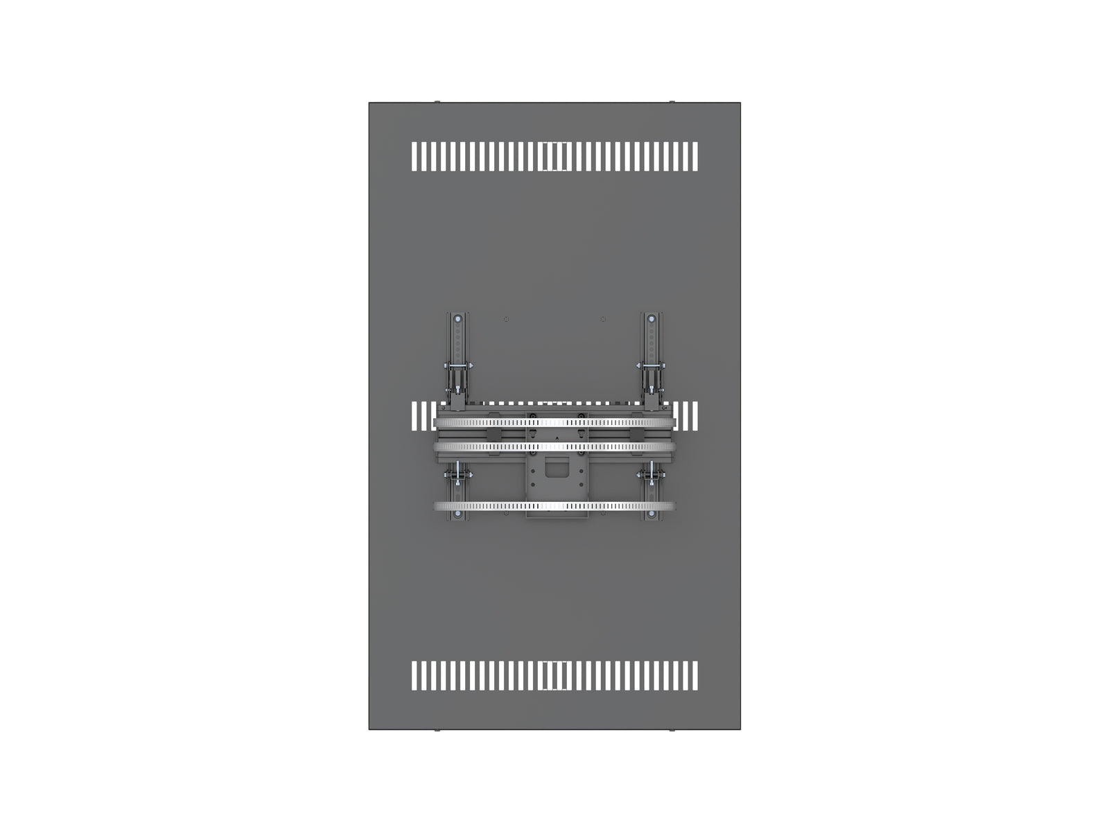 Multibrackets M Pro Series Enclosure 55" Column Medium Black Signage Display Enclosures Multibrackets