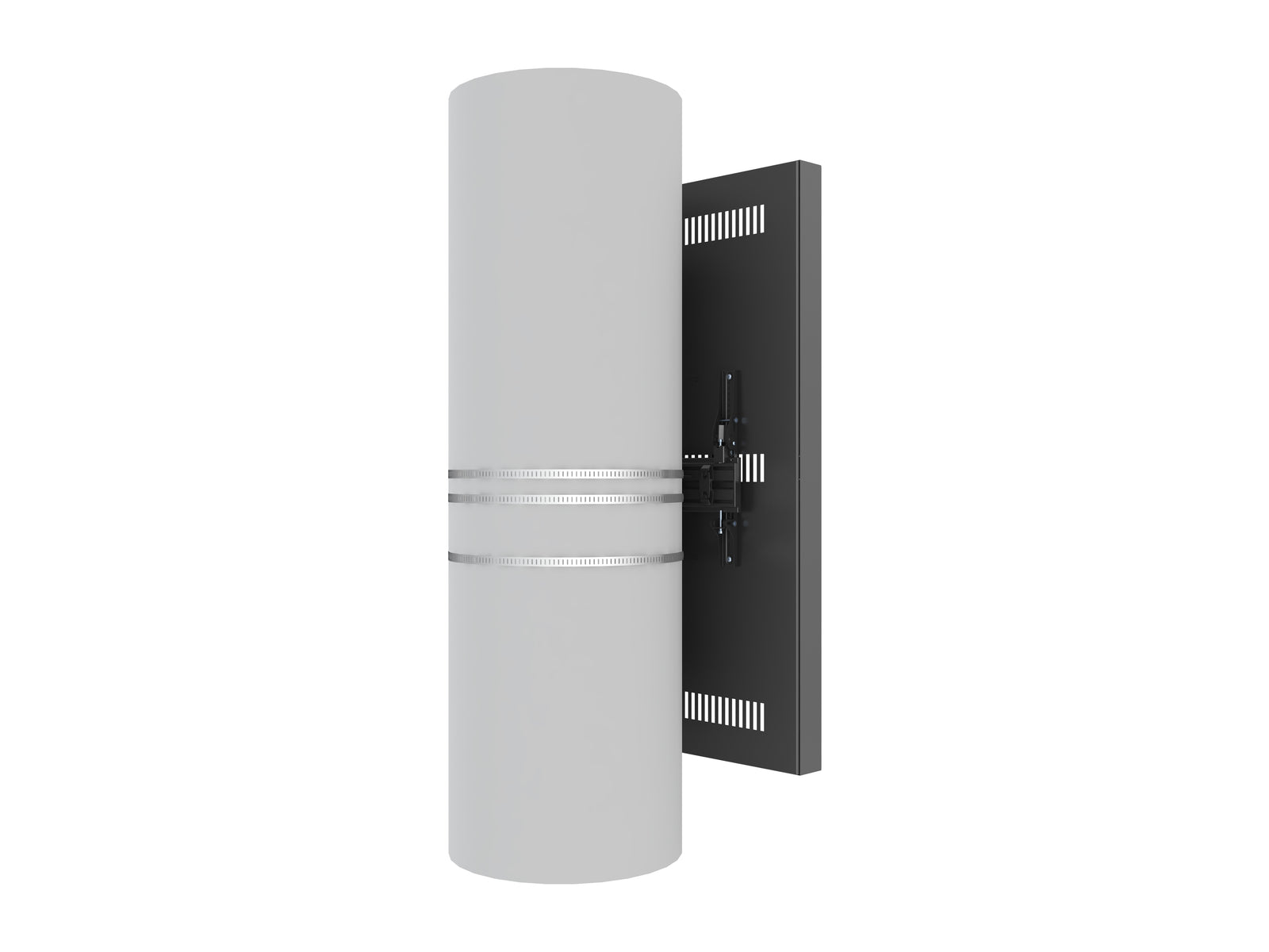 Multibrackets M Pro Series Enclosure 55" Column Medium Black Signage Display Enclosures Multibrackets