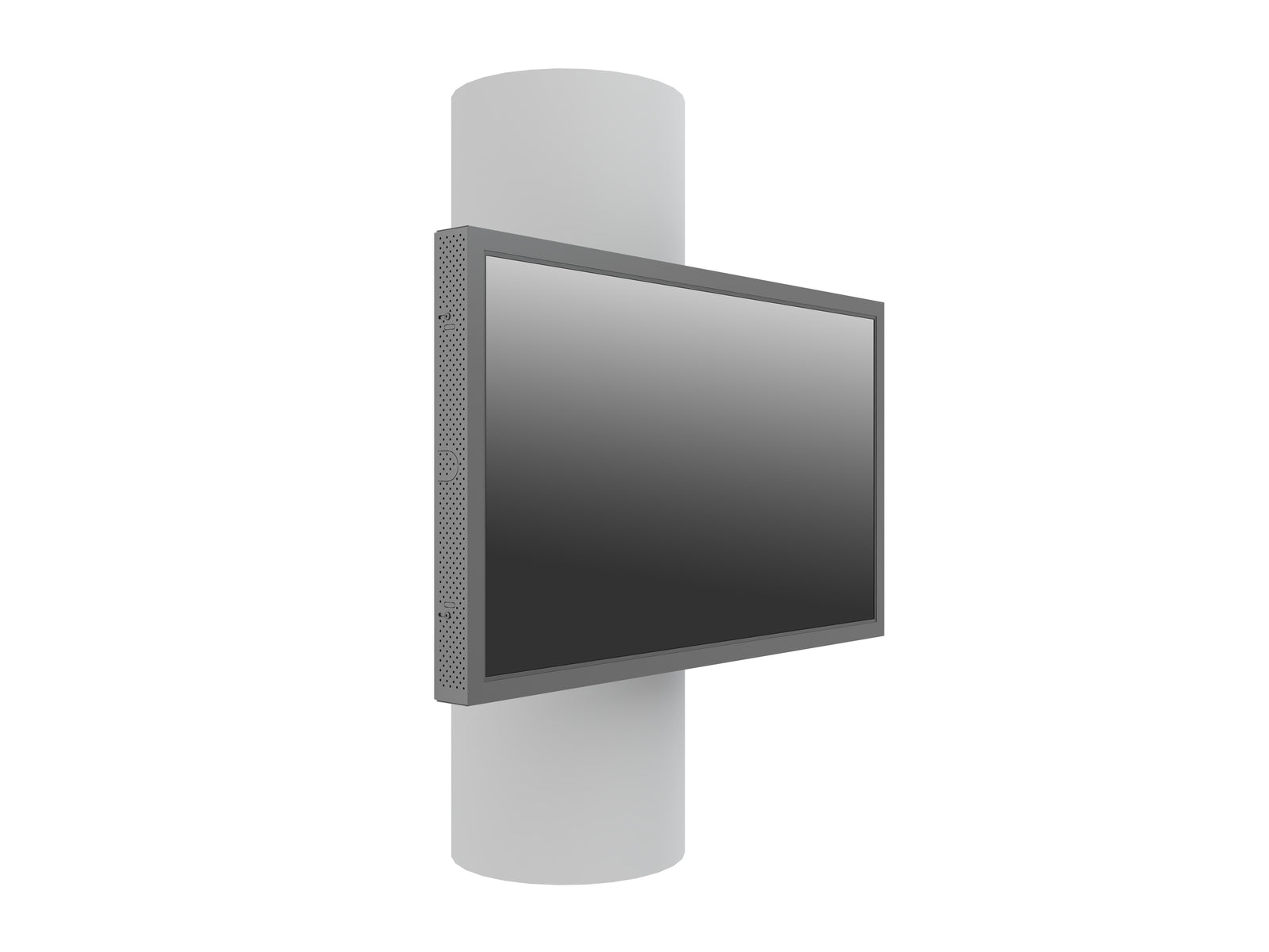 Multibrackets M Pro Series Enclosure 55" Column Medium Black Signage Display Enclosures Multibrackets