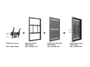 Multibrackets M Pro Series Enclosure 55" Column Medium Black Signage Display Enclosures Multibrackets