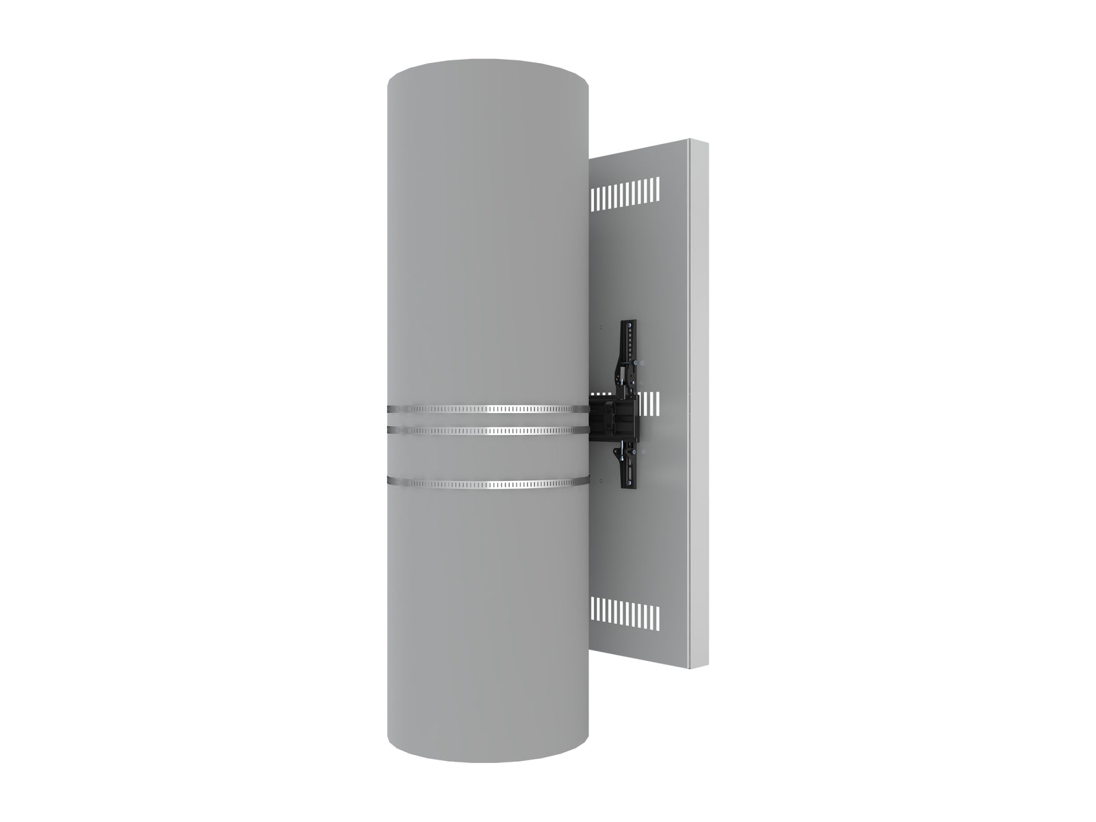 Multibrackets M Pro Series Enclosure 55" Column Medium White Signage Display Enclosures Multibrackets