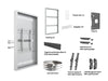 Multibrackets M Pro Series Enclosure 55" Column Medium White Signage Display Enclosures Multibrackets