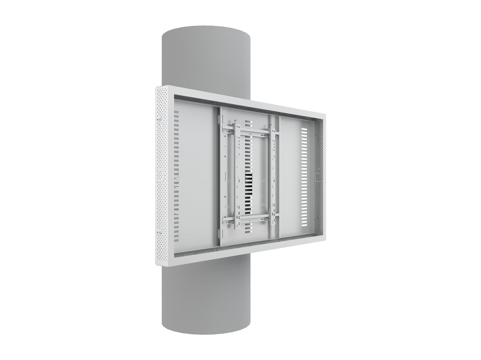 Multibrackets M Pro Series Enclosure 55" Column Medium White Signage Display Enclosures Multibrackets