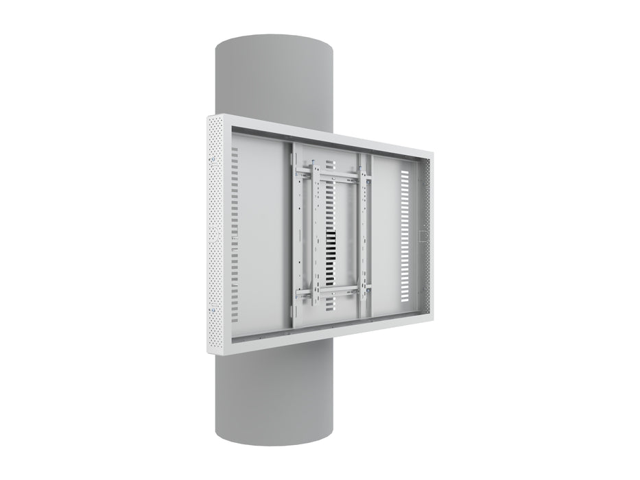 Multibrackets M Pro Series Enclosure 55" Column Medium White Signage Display Enclosures Multibrackets