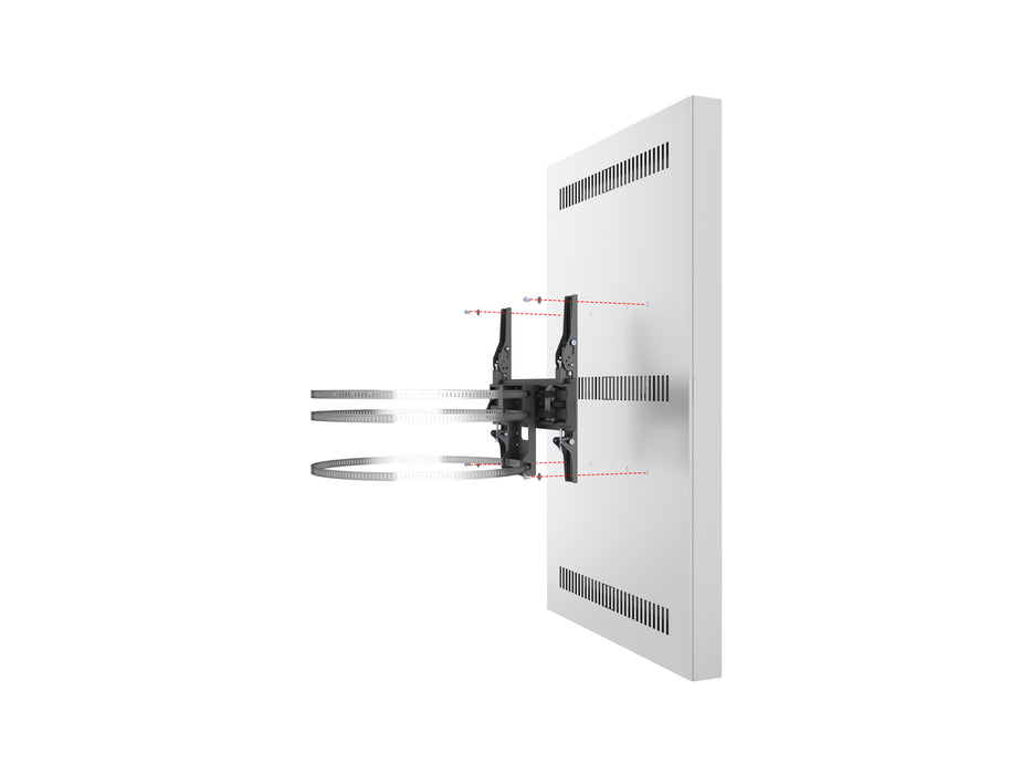 Multibrackets M Pro Series Enclosure 55" Column Medium White Signage Display Enclosures Multibrackets