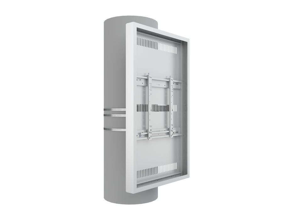 Multibrackets M Pro Series Enclosure 55" Column Medium White Signage Display Enclosures Multibrackets