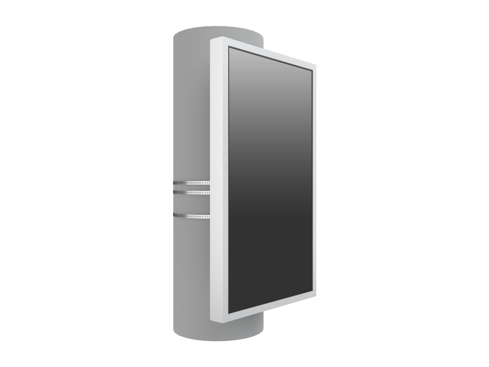 Multibrackets M Pro Series Enclosure 55" Column Medium White Signage Display Enclosures Multibrackets