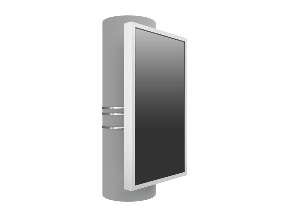Multibrackets M Pro Series Enclosure 55" Column Medium White Signage Display Enclosures Multibrackets