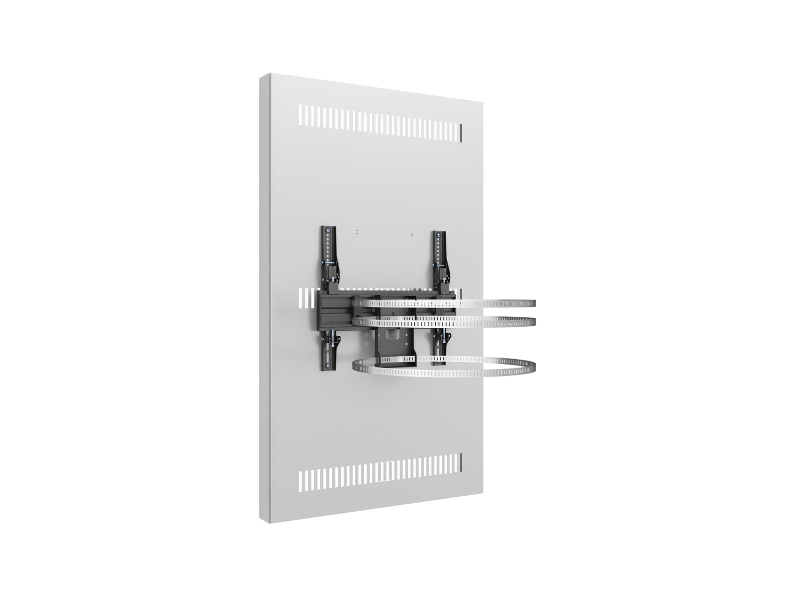 Multibrackets M Pro Series Enclosure 55" Column Medium White Signage Display Enclosures Multibrackets