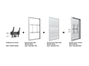 Multibrackets M Pro Series Enclosure 55" Column Medium White Signage Display Enclosures Multibrackets