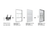 Multibrackets M Pro Series Enclosure 55" Column Medium White Signage Display Enclosures Multibrackets