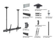Multibrackets LG 110UM5 Display Ceilingmount Pro - Tilt Black Ceiling Mount Bracket Multibrackets