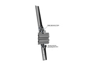 Multibrackets LG 110UM5 Display Ceilingmount Pro - Tilt Black Ceiling Mount Bracket Multibrackets