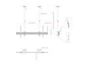 Multibrackets LG 110UM5 Display Ceilingmount Pro - Tilt Black Ceiling Mount Bracket Multibrackets