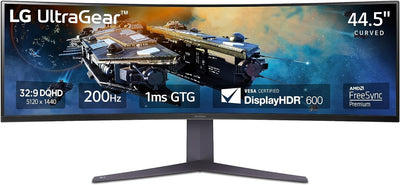 LG 45" UltraGear QHD 1ms 200Hz Curved Gaming Monitor | 45GR75DC-B.AEK Gaming Monitor LG