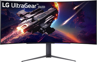 LG 45'' UltraGear™ 240Hz WQHD OLED Curved Gaming Monitor | 45GR95QE-B Gaming Monitor LG