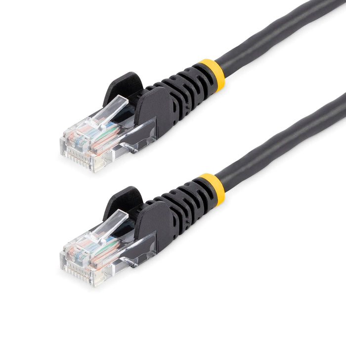 StarTech 5m Black Cat5e Patch Cable with Snagless RJ45 Connectors - 45PAT5MBK LAN / Ethernet Cable Startech