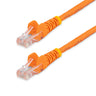 StarTech 45PAT10MOR Cat5e Ethernet Patch Cable with Snagless RJ45 Connectors - 10 m, Orange