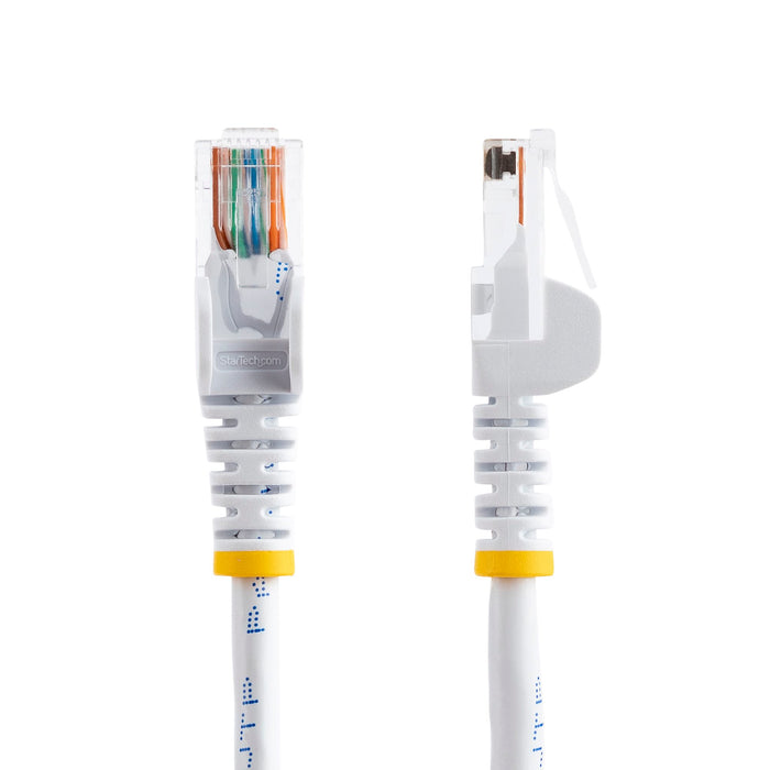 StarTech 2m White Cat5e Patch Cable with Snagless RJ45 Connectors - 45PAT2MWH