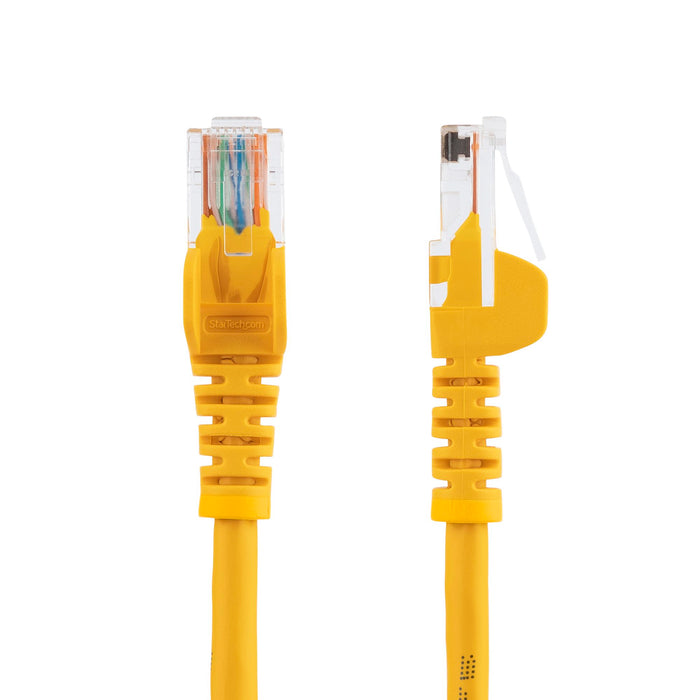 StarTech 45PAT1MYL Cat5e Patch Cable with Snagless RJ45 Connectors - 1m, Yellow Ethernet Cable Startech
