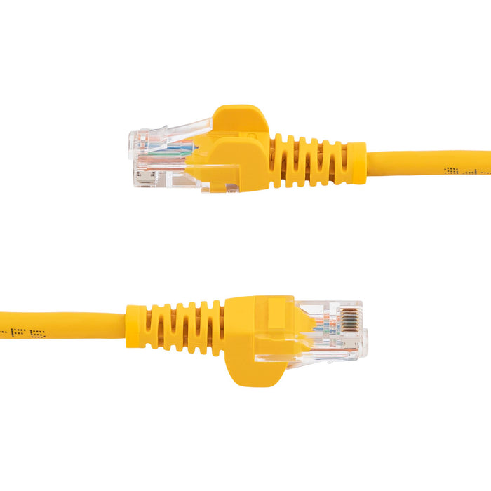 StarTech 45PAT1MYL Cat5e Patch Cable with Snagless RJ45 Connectors - 1m, Yellow Ethernet Cable Startech