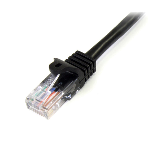 StarTech 45PAT3MBK Cat5e Patch Cable with Snagless RJ45 Connectors - 3m, Black