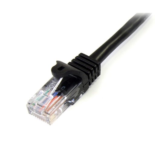 StarTech 45PAT50CMBK Cat5e Ethernet Patch Cable with Snagless RJ45 Connectors - 0.5 m, Black