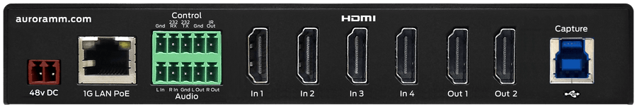 Aurora Multimedia ASP-42 4K60 4x2 HDMI 2.0 Matrix with USB 3.1 Capture Matrix Aurora